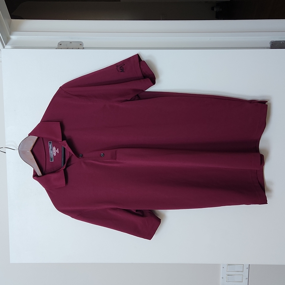 Greg Norman Men's Golf Polo Size Medium Maroon